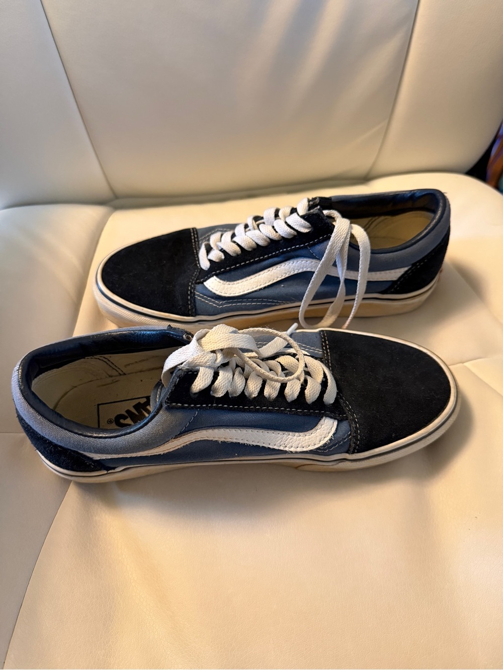 Vans Old Skool Shoe - Navy Blue | Size Men’s 6.5/ Women’s 8
